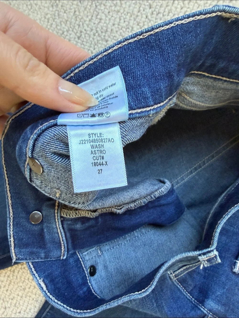 Veronica Beard Crosbie Slim Wide Leg Jeans - Astro - size 27 - Picture 4 of 5